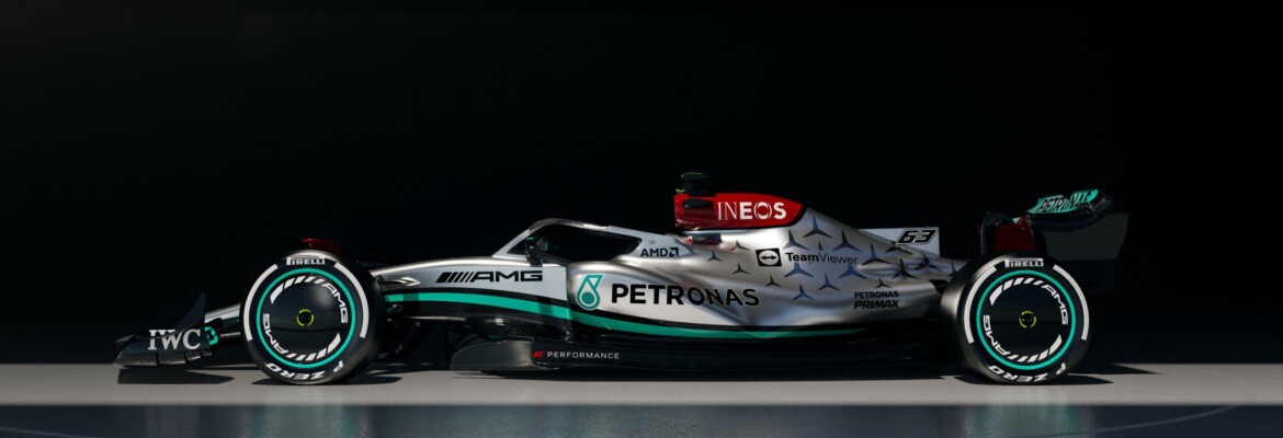 Mercedes volta às origens e revela W13 totalmente prata para temporada 2022 da F1