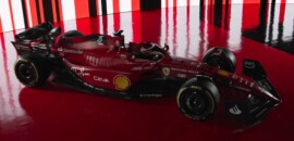 Ferrari revela F1-75 com combinação de vermelho e detalhes em preto para F1 2022