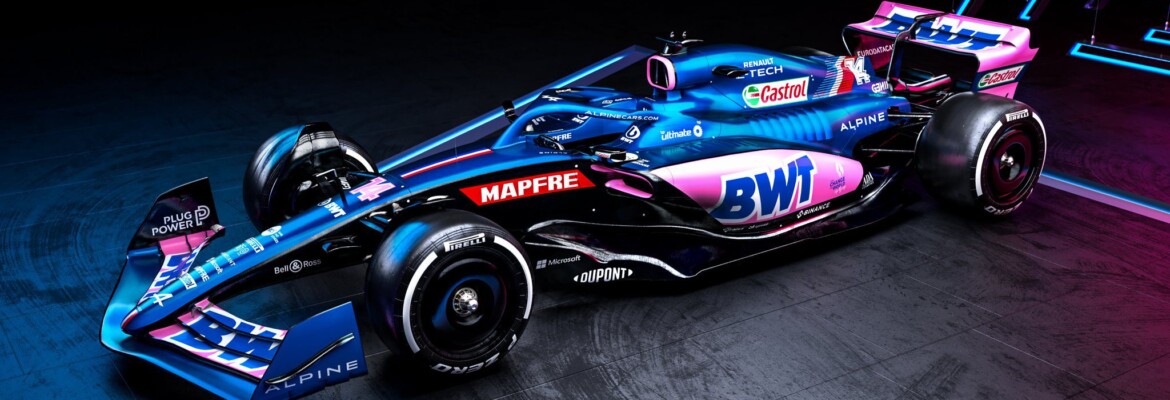 Alpine apresenta A522 com retorno do azul e detalhes em rosa para F1 2022