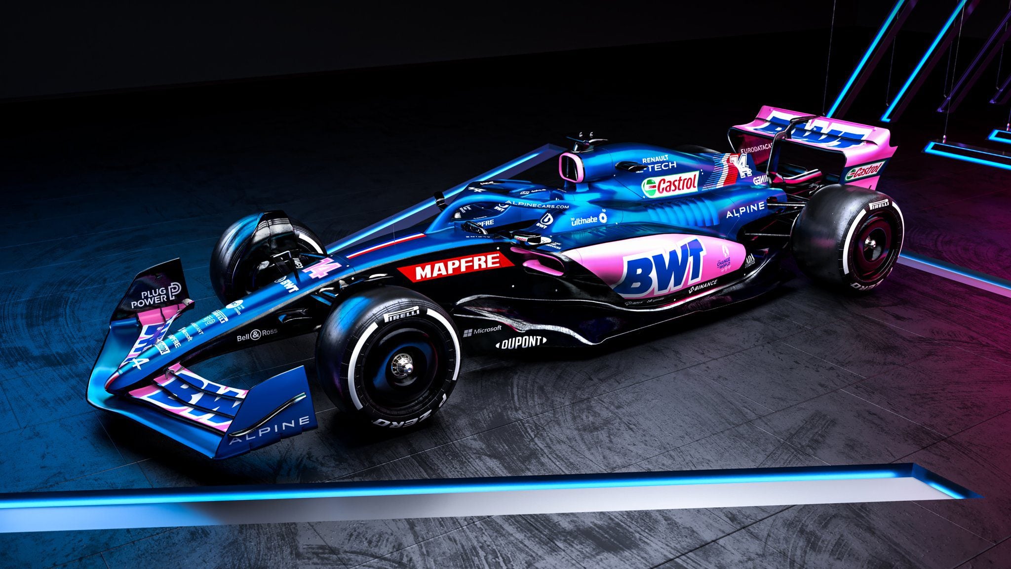 Galeria: confira o A522 azul e o rosa da Alpine para a F1 2022 Alpine A522 F1 2022