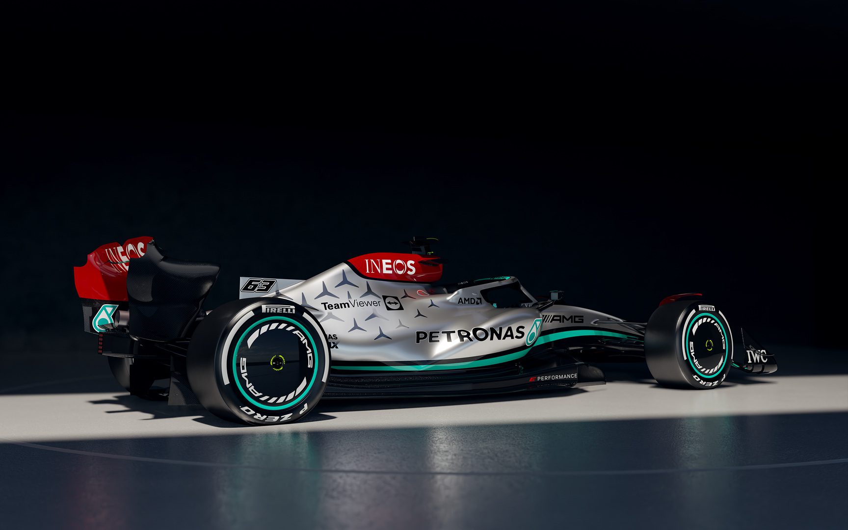 Galeria: as imagens do Mercedes W13 para a temporada 2022 da F1