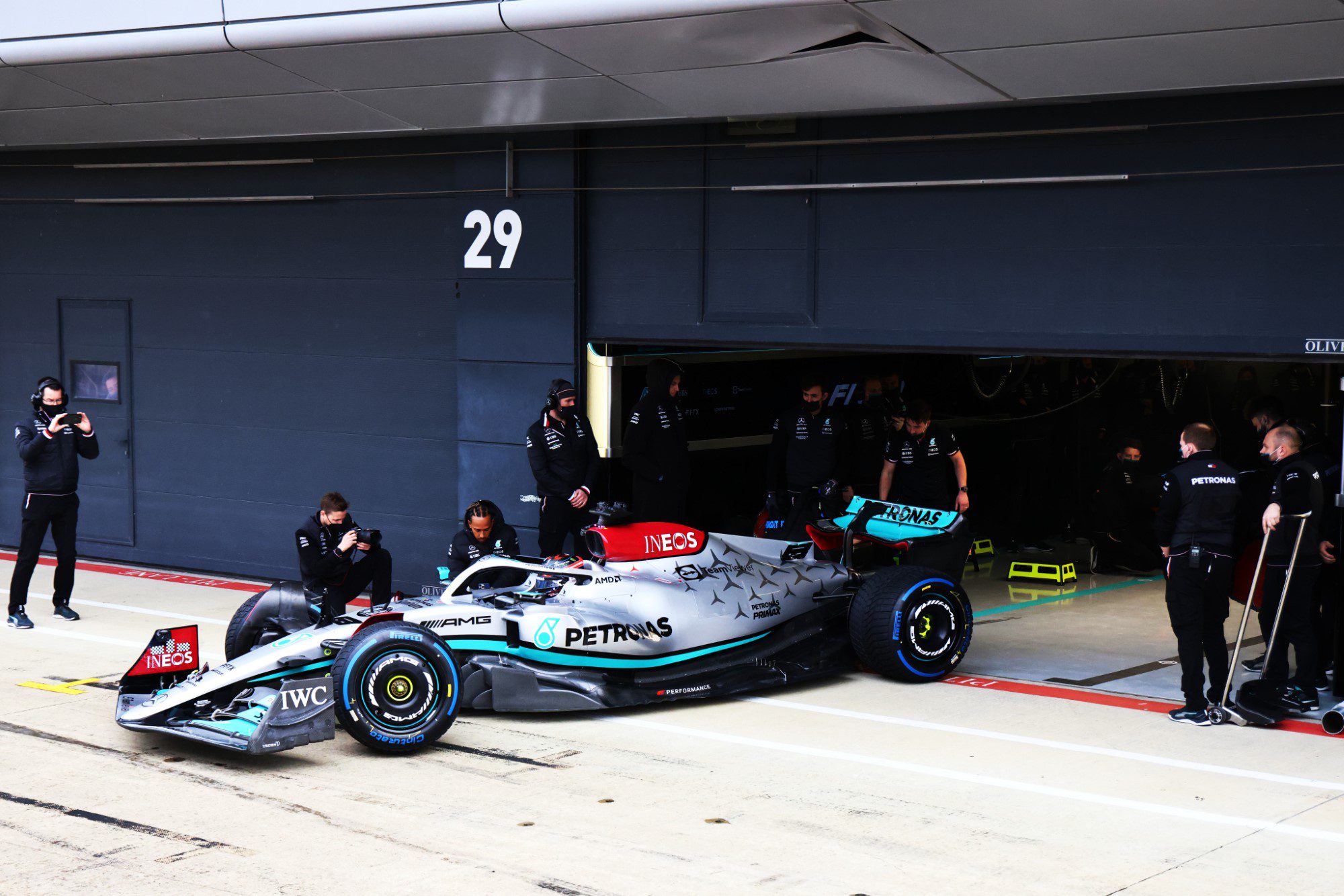 Galeria: as imagens do W13 no shakedown da Mercedes em Silverstone Mercedes W13