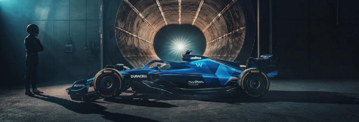 Williams apresenta pintura predominante azul e detalhes em vermelho para F1 2022