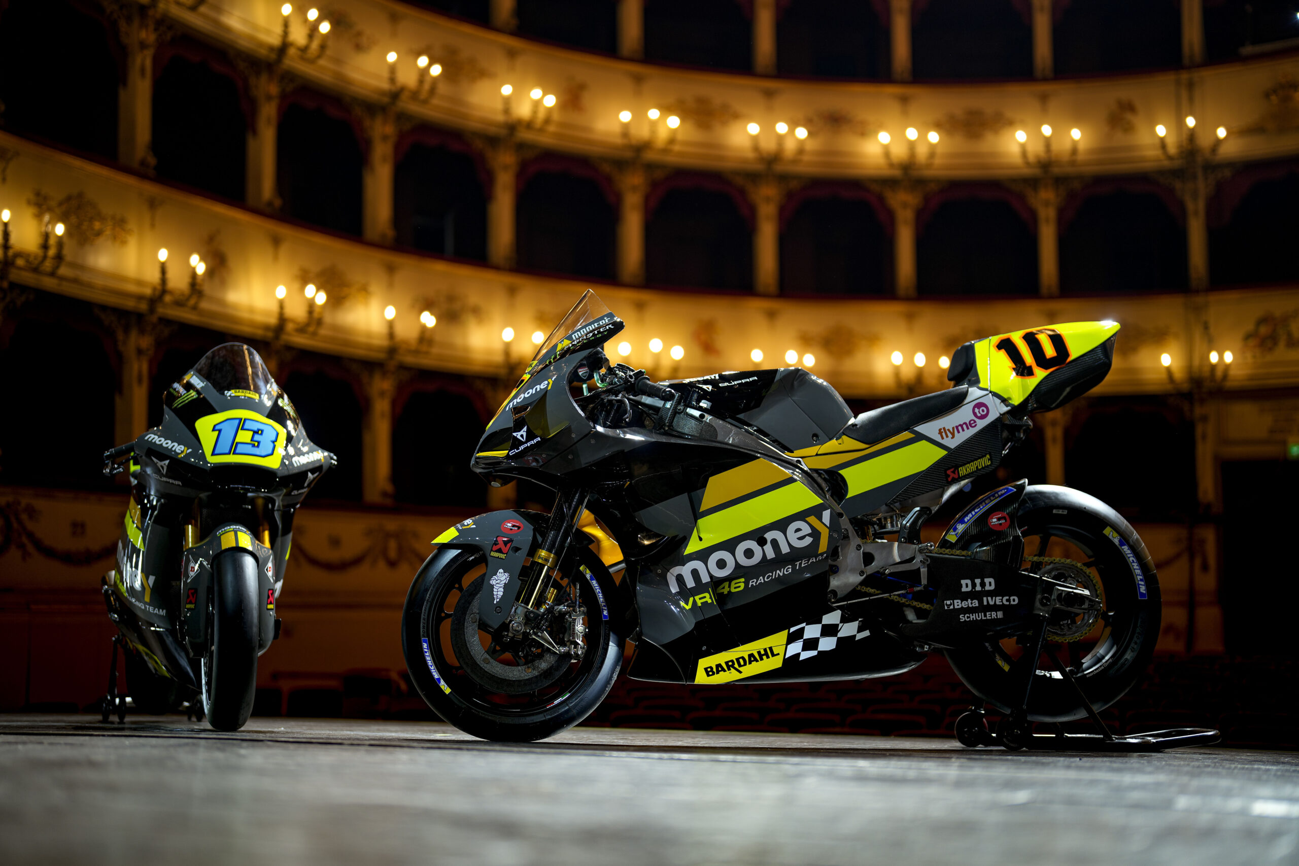 VR46 mostra pintura para temporada 2022 da MotoGP em evento na Itália Lançamento VR46 - MotoGP 2022