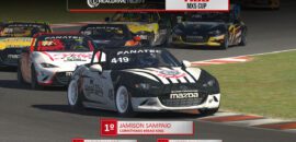 F1BC MX5 Cup: Festa do Timão, com Jamison Sampaio e Raphael Silva vencendo baterias em Okayama