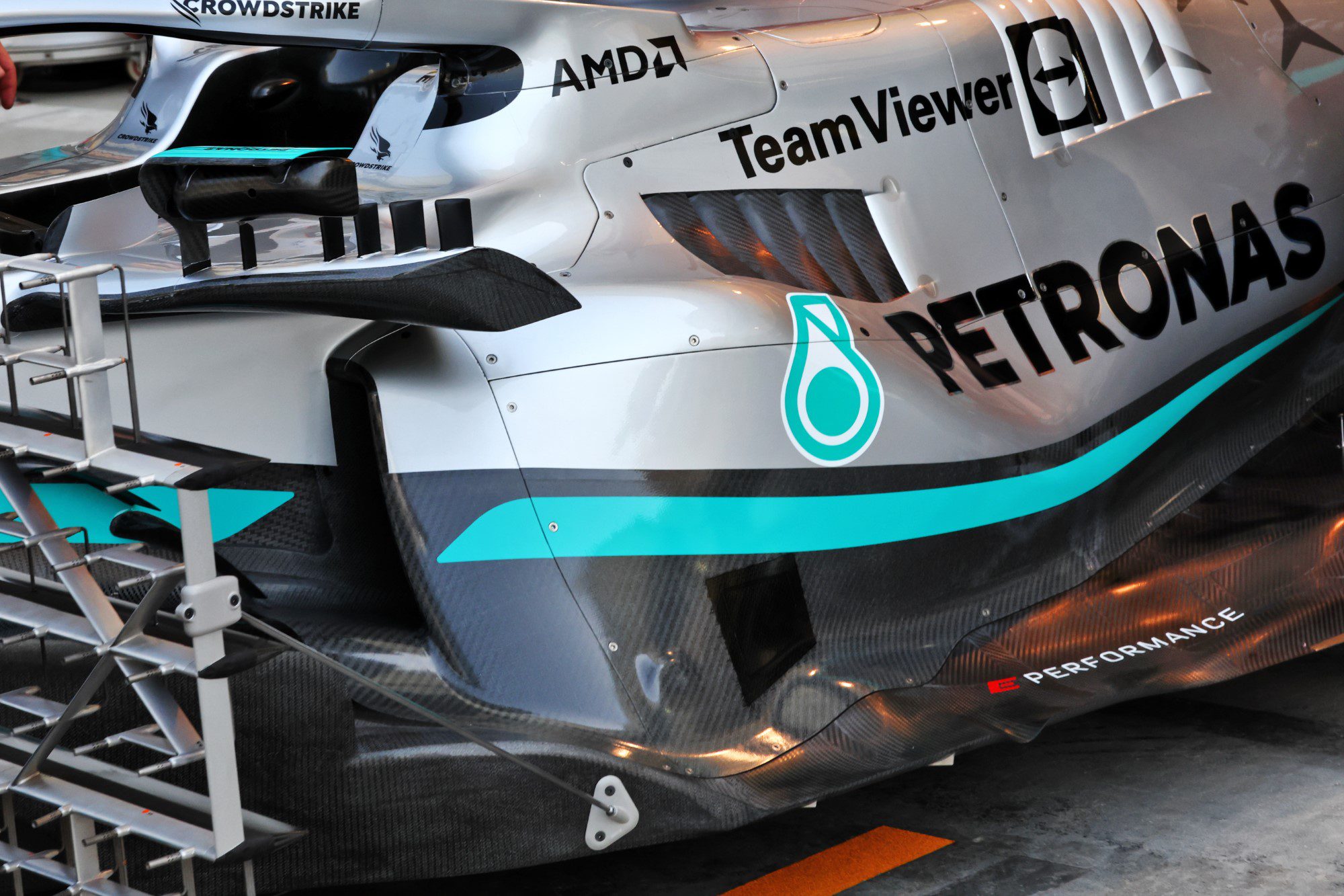 Fotos: Mercedes traz design radical do sipepod para os testes da F1 no Bahrein Mercedes W33, sidepods, F1 2022
