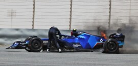 Webstories: Williams F1 tem incêndio nos testes do Bahrein