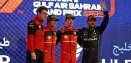 Última dobradinha da Ferrari na F1 no Bahrein foi em 2010. E Hamilton estava no pódio