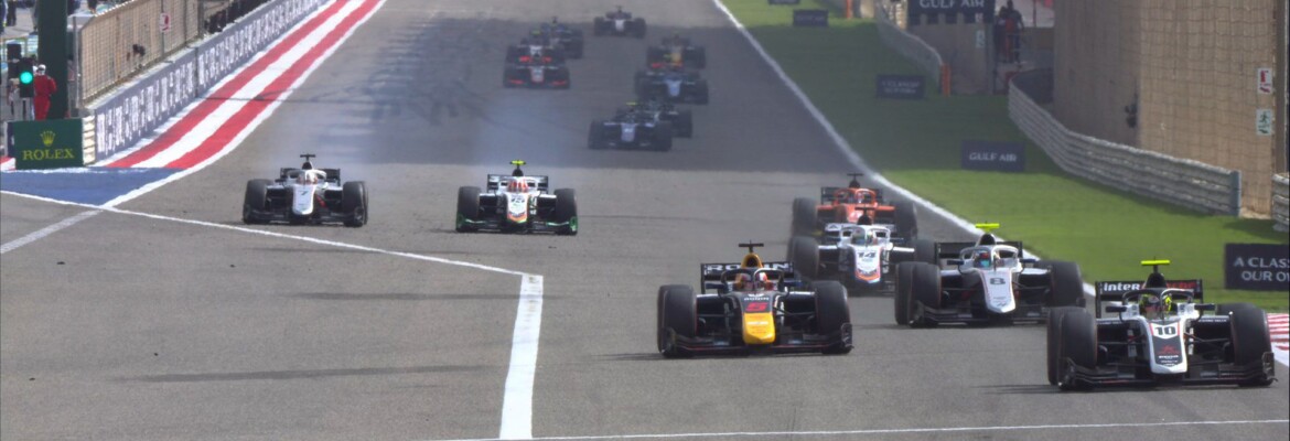 F2: Théo Pourchaire vence corrida 2 tumultuada no Bahrein