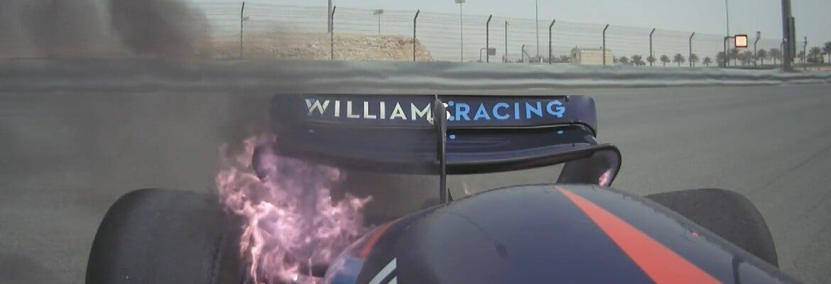 Após incêndio no carro, Latifi não participará dos testes desta sexta-feira na F1