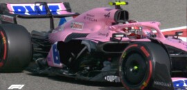 Chefe da Alpine F1 minimiza explosão do sidepod do carro de Ocon no Bahrein