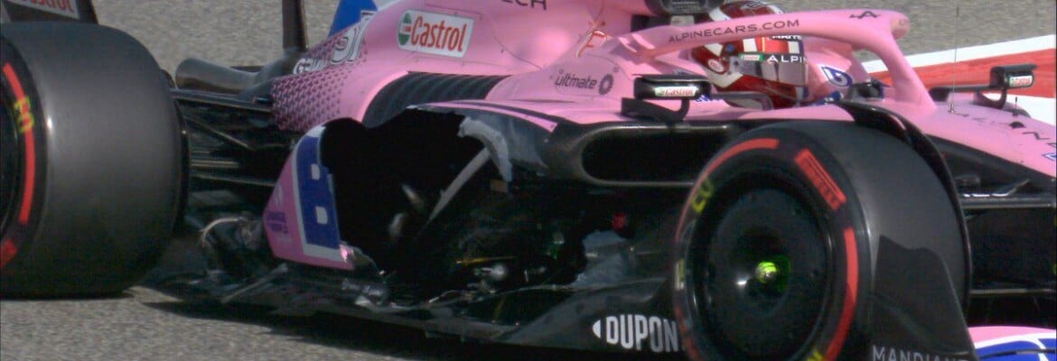 Chefe da Alpine F1 minimiza explosão do sidepod do carro de Ocon no Bahrein