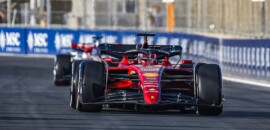 Leclerc surge nos minutos finais e lidera TL1 do GP da Arábia Saudita da F1
