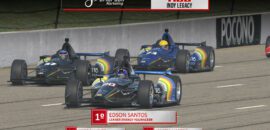 F1BC Indy Legacy: Leaner Energy YouRaceBR faz trinca com Souza, Sanchez e Martins em Pocono