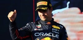 “É um bom resultado da equipe”, diz Pérez após 2º lugar no GP do Azerbaijão de F1