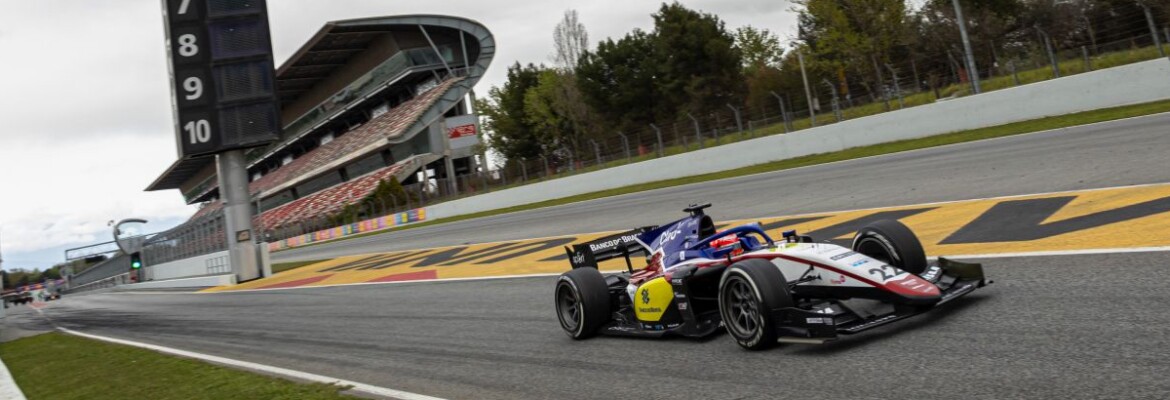 Enzo Fittipaldi conquista top-3 pela Charouz em testes da F2 em Barcelona