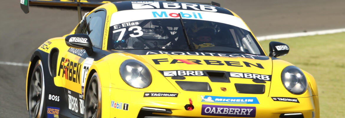 Piloto Farben Enzo Elias escala três posições e vai ao pódio no Velocitta pela Porsche Carrera Cup