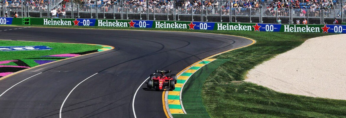 Sainz lidera dobradinha da Ferrari no TL1 para o GP da Austrália de F1