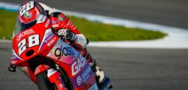 Guevara sobre e lidera sexta da Moto3 na Espanha; Moreira é 9º