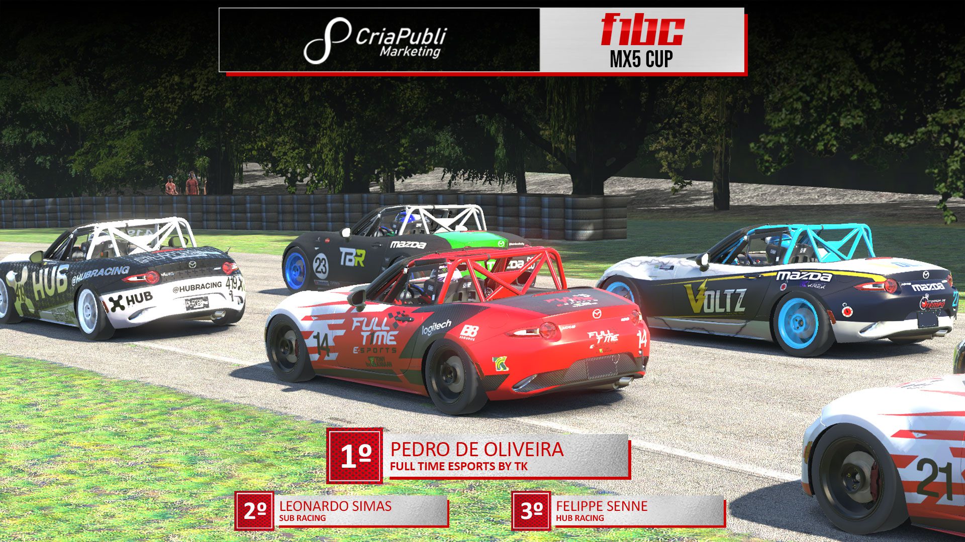 F1BC MX5 Cup: Pedro de Oliveira (Full Time) vence duas rondas impressionantes no Summit Point