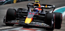 Pérez aparece no fim e lidera terceiro treino livre do GP de Miami da F1