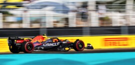 Perez lamenta dobradinha perdida em Miami: “Ritmo excelente do carro”