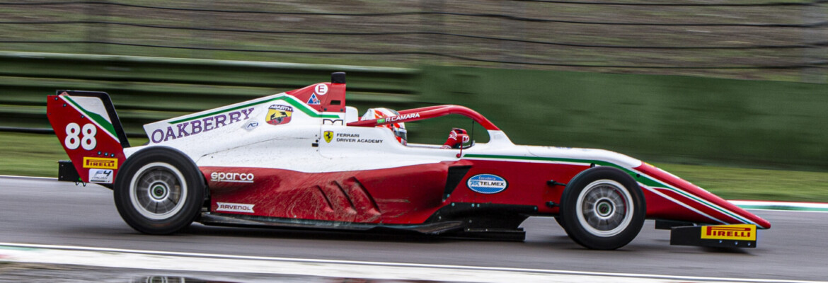 Rafa Câmara fecha etapa da F4 Italiana em Ímola com escalada na corrida 2 e mais um pódio na corrida 3, para ser vice-líder nos pontos