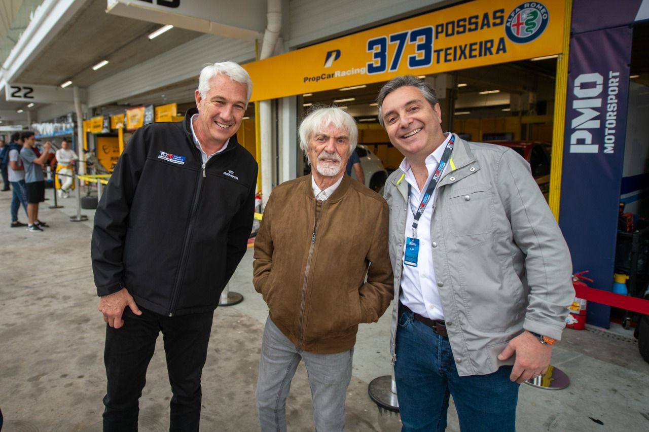 Flosi e Ecclestone visitam Interlagos para conhecer o TCR South America Bernie Ecclestone - TCR South America, Interlagos