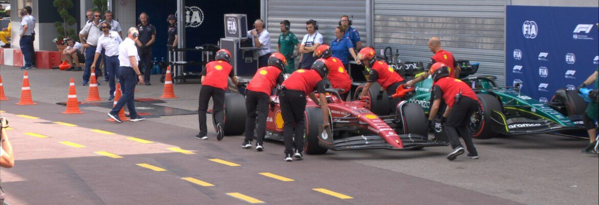 Charles Leclerc voltando para a pesagem - GP de Mônaco