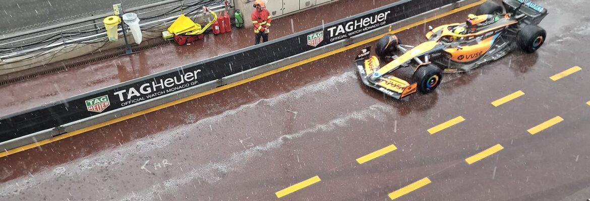 Chuva provoca bandeira vermelha e atrasa largada do GP de Mônaco da F1