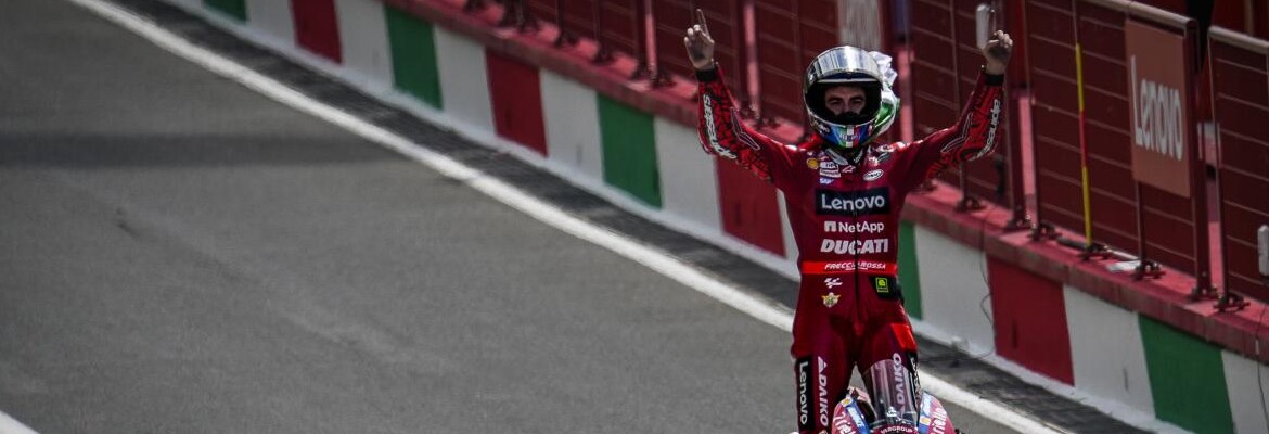 Bagnaia diz que vitória em Mugello na MotoGP com Ducati era “sonho”