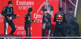 Galeria: confira as imagens da vitória de Verstappen no GP do Azerbaijão de F1