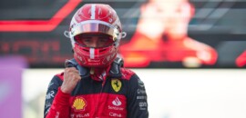 Leclerc comemora pole no GP da França de F1 e agradece ajuda de Sainz no Q3