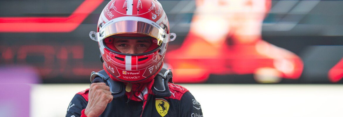 Leclerc comemora pole no GP da França de F1 e agradece ajuda de Sainz no Q3