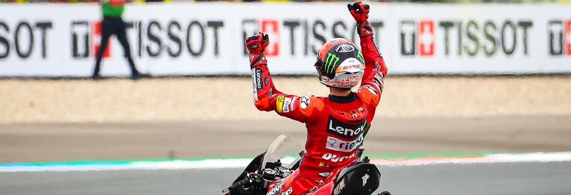 Vencedor, Bagnaia diz ter lutado para manter a calma durante GP