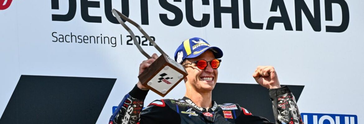 Quartararo celebra vitória, mas diz que GP da Alemanha foi como “endurance”