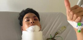No hospital, Nakagami pede desculpas após acidente na Catalunha