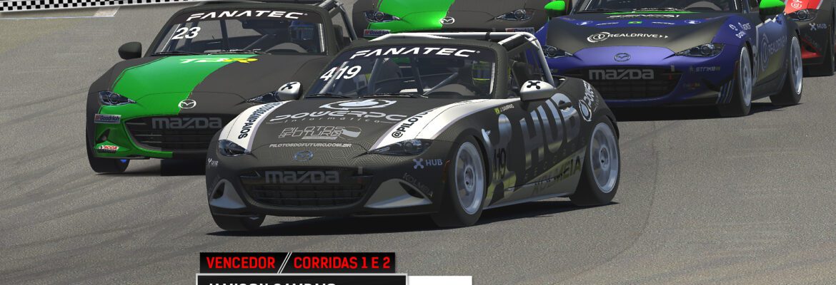 F1BC MX5 Cup: Belíssima abertura em Okayama tem vitórias de Jamison Sampaio (HUB Racing) e novas revelações