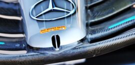 Primeiras imagens da nova aerodinâmica da Mercedes aparecem no GP da França