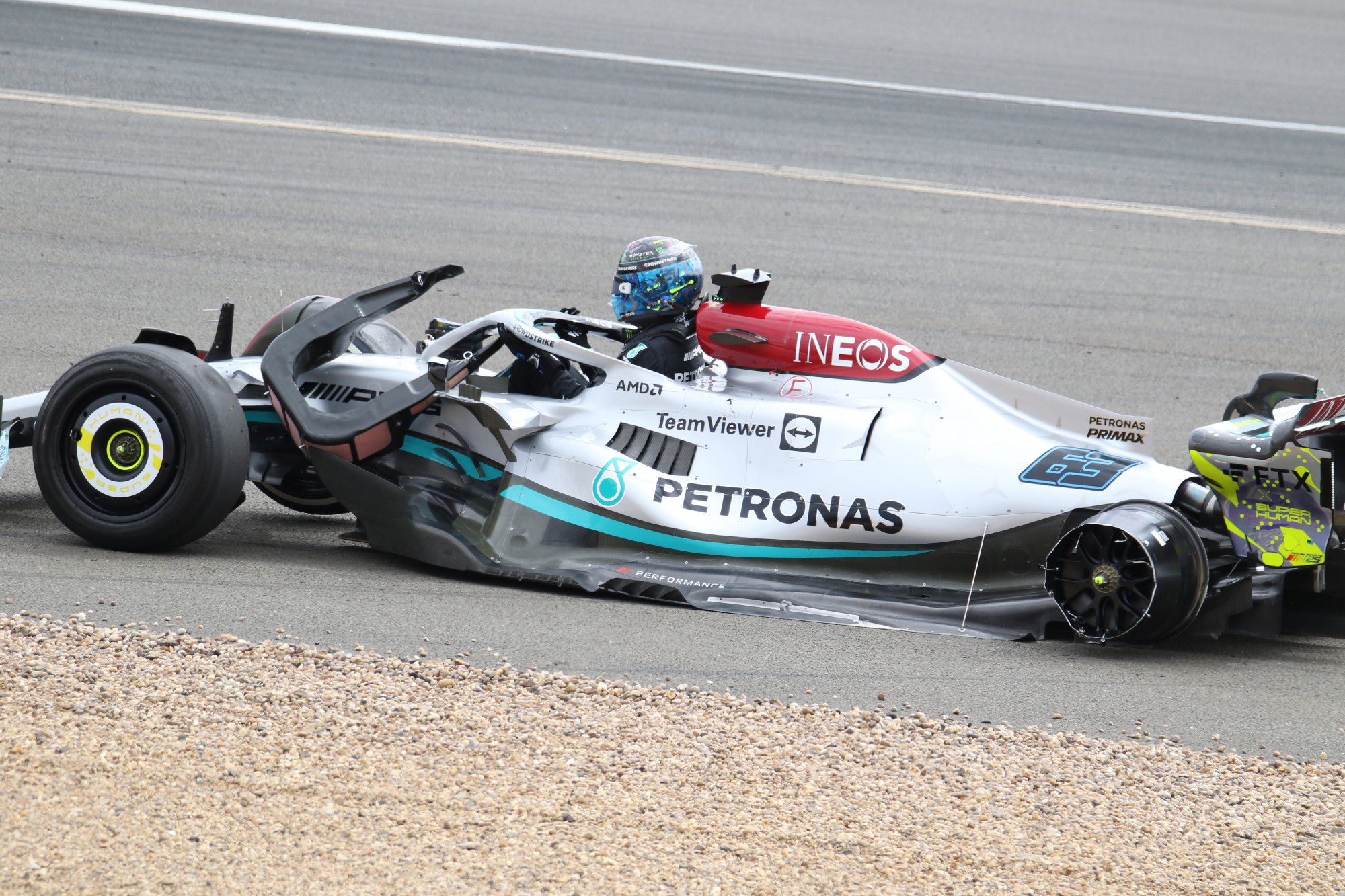 Galeria: o acidente impressionante de Guanyu Zhou pelas lente de Jorge Sá F1 2022, GP da Inglaterra, Zhou
