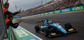 Na chuva e com boas ultrapassagens na Hungria, Caio Collet vence pela 1ª vez na FIA F3