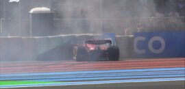 Leclerc bate a abandona enquanto liderava GP da França da F1