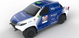 Guiga Spinelli disputa etapa do Mundial de Rally Cross Country em Portugal a bordo da Mitsubishi L200 Triton Sport Racing