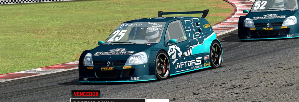 F1BC Superclio: Rogério Pavan (Raptors) vence corrida em alta temperatura em Cascavel