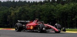 Sainz puxa dobradinha da Ferrari e é mais rápido do TL1 da F1 na Bélgica