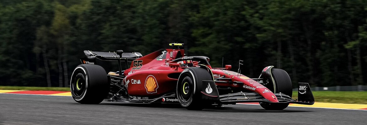 Sainz puxa dobradinha da Ferrari e é mais rápido do TL1 da F1 na Bélgica