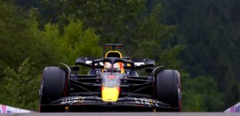 Verstappen lidera treino livre 2 com chuva no fim do GP da Bélgica da F1