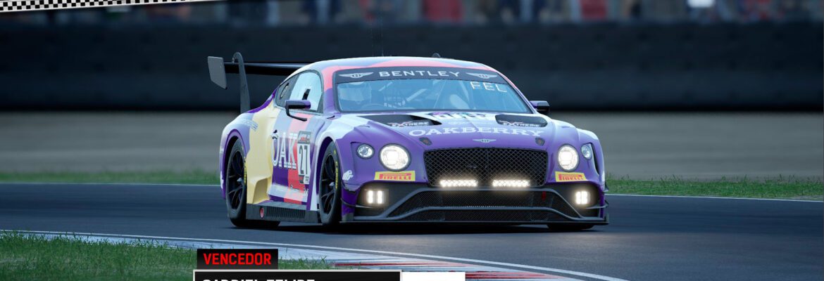 F1BC GT3 Competizione: Gabriel Felipe (ORT) vence em Donington Park e se aproxima do título