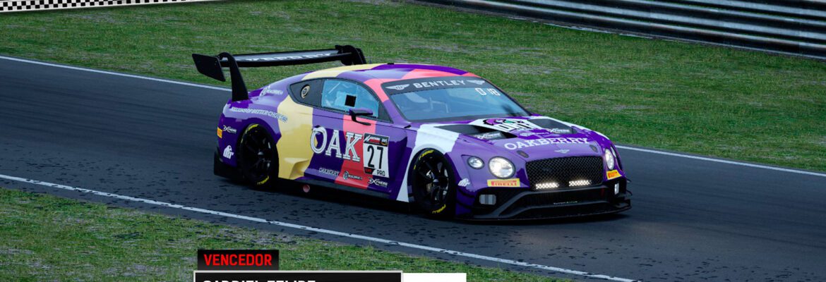 F1BC GT3 Competizione: Gabriel Felipe (ORT) vence duelo com Marcelo Ródio no limite em Oulton Park