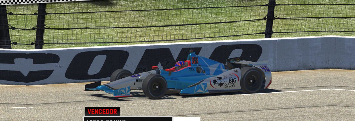 F1BC Indy Legacy: Raridade na competição, Vitor Tonini (EG) vence quarta consecutiva, em Pocono